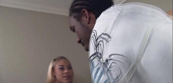  Slim black teen gets her tight pussy gaped by BBC